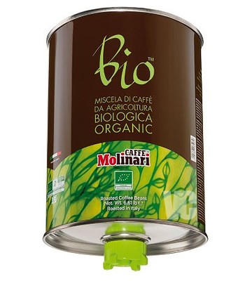 Molinari Bio Organic кофе в зернах 3 кг жб