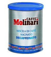 Molinari Decaffeinato кофе молотый 250г жб
