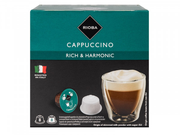 Rioba Dolce Gusto Capuccino кофе в капсулах 8 порций 16 капсул