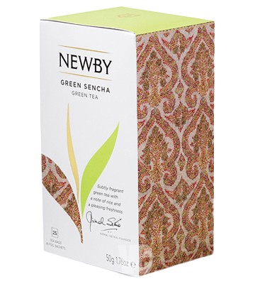 Newby Восточная Сенча 2г х 25 пак зеленый ароматизированный чай 50 г