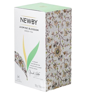 Newby Цветок Жасмина 2г х 25 пак зеленый жасминовый чай 50 г