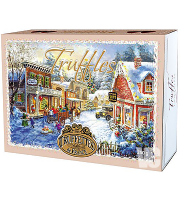 Chocmod шоколадные трюфели Fancy Рождественский Городок Новогодняя упаковка 500 г