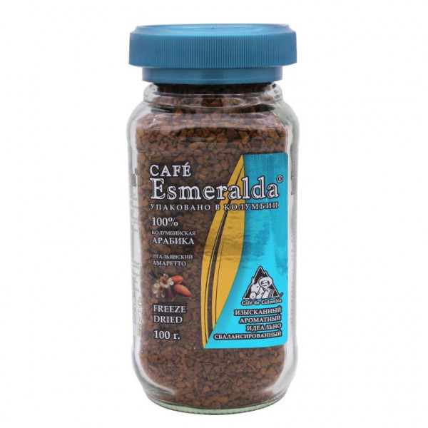 Cafe Esmeralda Итальянский Амаретто ароматизированный растворимый кофе 100 г