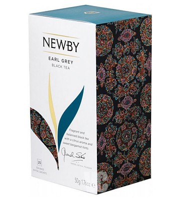 Newby Эрл Грей 2г х 25 пак черный ароматизированный чай 50 г
