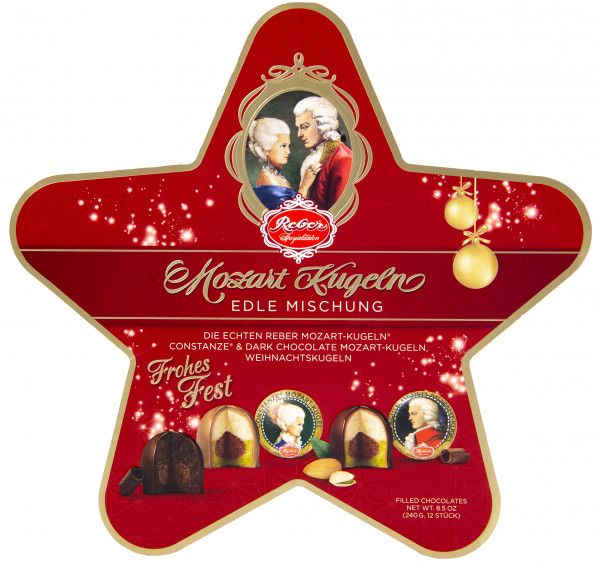 Reber Mozart Рождественская Звезда конфеты шоколадные 240 г