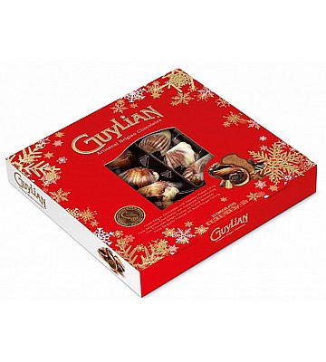 Guylian конфеты Морские Ракушки коробка с окном Новогодняя 250 г