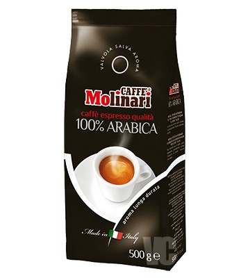 Molinari 100% Arabica кофе в зернах 500 г