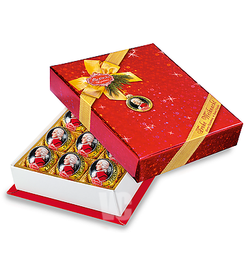 Reber Mozart Рождественская подарочная упаковка с Горьким шоколадом 240 г
