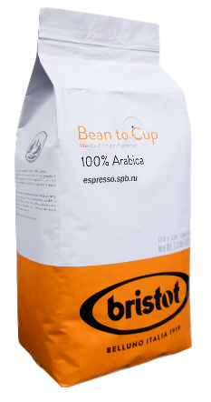Bristot Bean To Cup 100% Arabica кофе в зернах 1 кг