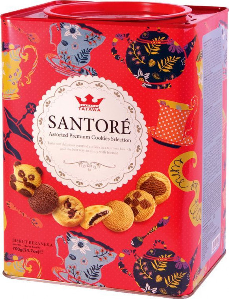 Tatawa Santore печенье сдобное ассорти 700 гр жб