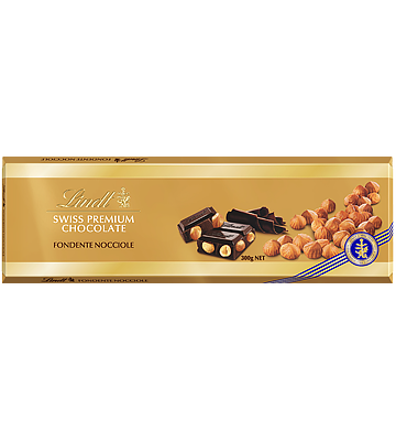Шоколад Lindt Swiss Premium Горький с Цельным Фундуком 300 г