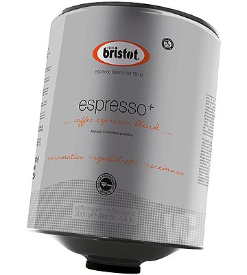 Bristot Espresso plus кофе в зернах 2 кг жб