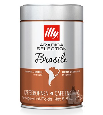 Illy Brazil Arabica Selection кофе в зернах 250 г жб