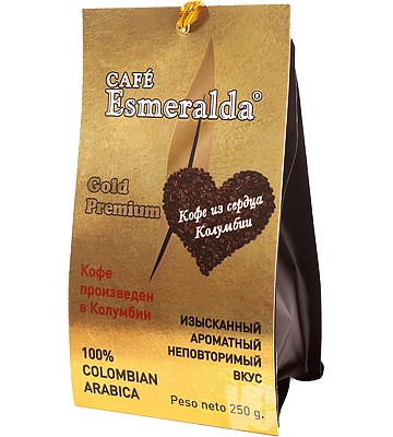 Cafe Esmeralda Gold Premium кофе молотый 250 г