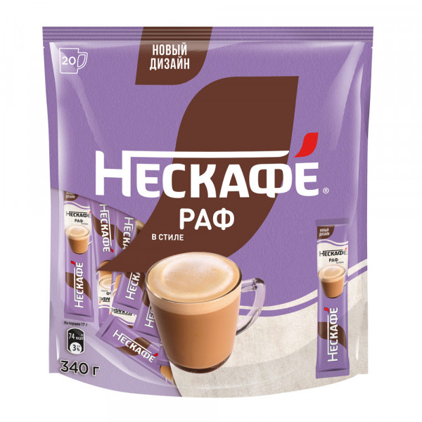 Nescafe кофе растворимый Раф 20 шт х 18 гр