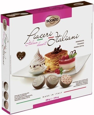 Socado Итальянский десерт шоколадные конфеты 220 г