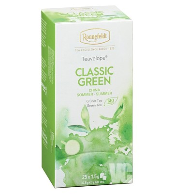 Ronnefeldt Teavelope Classic Green BIO зеленый чай 1,5г х 25шт
