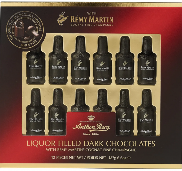 Anthon Berg Chocolate Remy Martin 12 pcs ассорти шоколадных конфет с алкогольными начинками 187 г