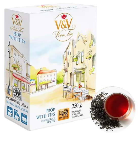 Viva Tea Ceylon FBOP With Tips черный чай 250г